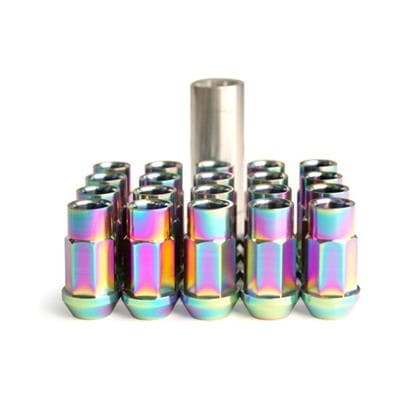 BLOX Racing 7-sided Forged Titanium Lug Nuts 12x1.5 in Set of 20