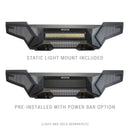 Go Rhino 16-21 Tacoma Element Front Bumper w/ Power Actuated Hide-away Light Bar Mount Tex Black