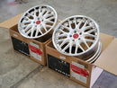 MAVERICK 709M 18x9.5" +39 H-DISK 5x114.3 REVERSE WHITE CLASSICAL ANODIZED POLISH Wheels (Set Of Four)