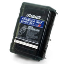 Rays Black 14x1.50 Formula FN-II Juego de tuercas de seguridad 20 orejetas especiales con. Gorra roja