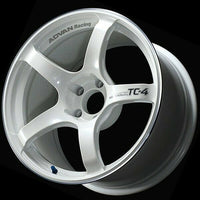 Advan Racing TC-4 18x9.5" +45 5-114.3 | Racing White Metallic & Ring Wheel (15+ WRX STI)