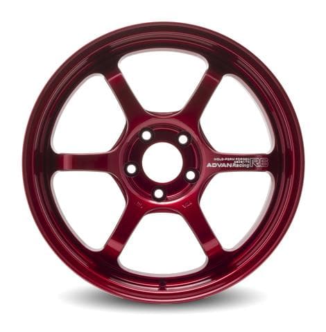 Advan R6 18x9.5 +45 5-120 Racing Candy Red Wheel