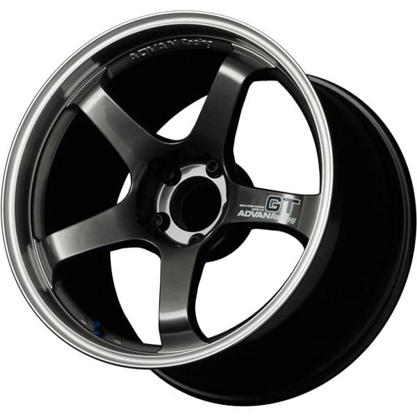 Advan GT 18x10.5 +15 5-114.3 Machining & Racing Metal Black Wheel