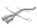 aFe Takeda 2.5in 304SS Sistema de escape con eje trasero 17-19 Honda Civic Type R L4-2.0L (t) - Punta pulida