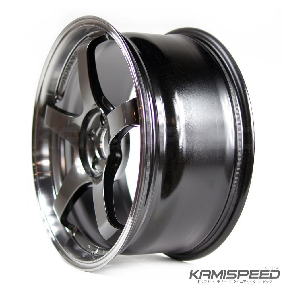 大好き 18x8.5 GT Advan +45 Black Metal Racing Machine 5x100 タイヤ・ホイール