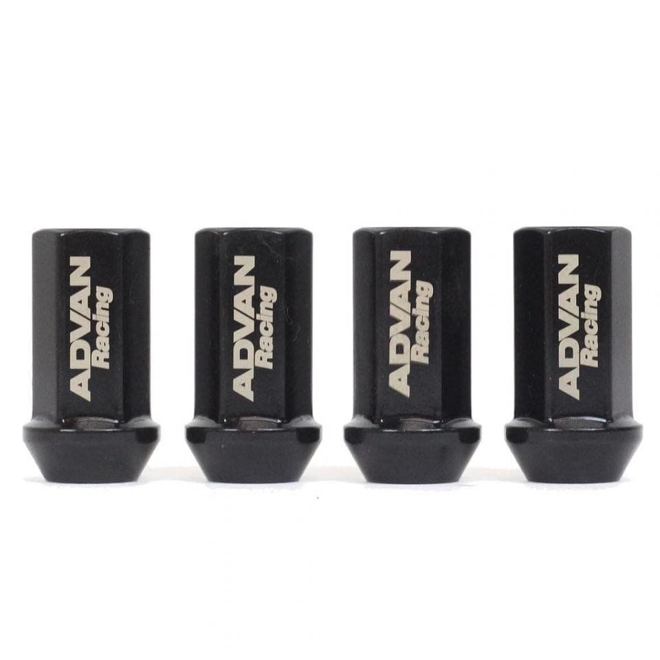 Advan Racing Lug Nuts 12X1.5 Black 4-Pack (YV0264) | 