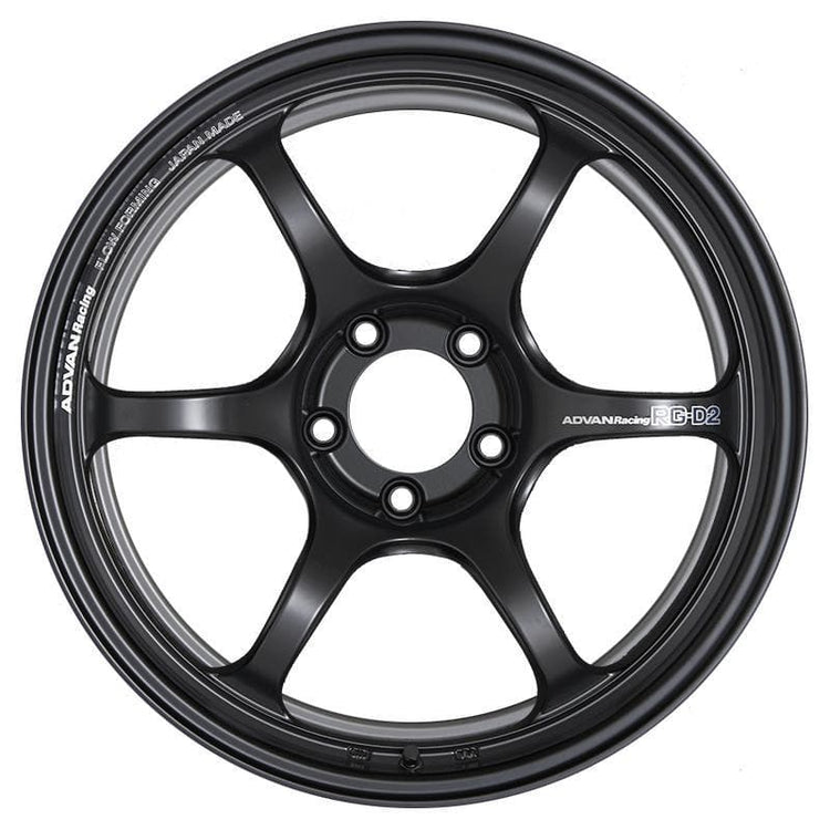 Advan RG-D2 17x8.5 +45 5-114.3 Semi Gloss Black Wheel main image 1