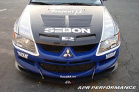 APR Performance Carbon Fiber Wind Splitter With Rods Evolution 8 2003-2005