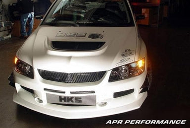 Parachoques delantero APR Performance Fiber Glass EVO 9 con borde APR Evolution 9 2006-2007