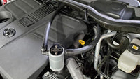 J&L 2022 Toyota Tundra 3.5L Turbo Oil Separator 3.0 Driver Side - Clear Anodized
