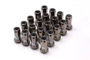 Project Kics 12X1.50 R40 Iconix Classical Lug Nuts w/ Black Plastic Cap - 20 - No Locks (WRIF01CK)