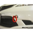 Beatrush Red Front Tow Hook for the Honda CR-Z, Fit, & Insight