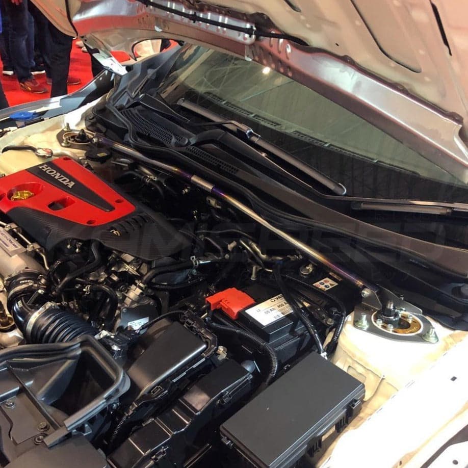 Beatrush Titanium Front Strut Bar | 2017+ Honda Civic Type R (S84070-FTV)
