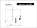 Beatrush Type E M10x1.50 Silver Shift Knob (Acura, Honda)