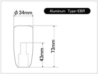 Beatrush Type E M10x1.50 Silver Shift Knob (Acura, Honda)
