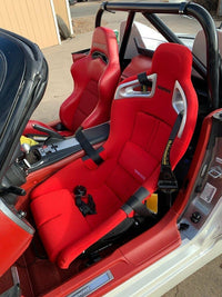 Bride A.i.R. Bucket Seat - FRP Shell / Red Fabric