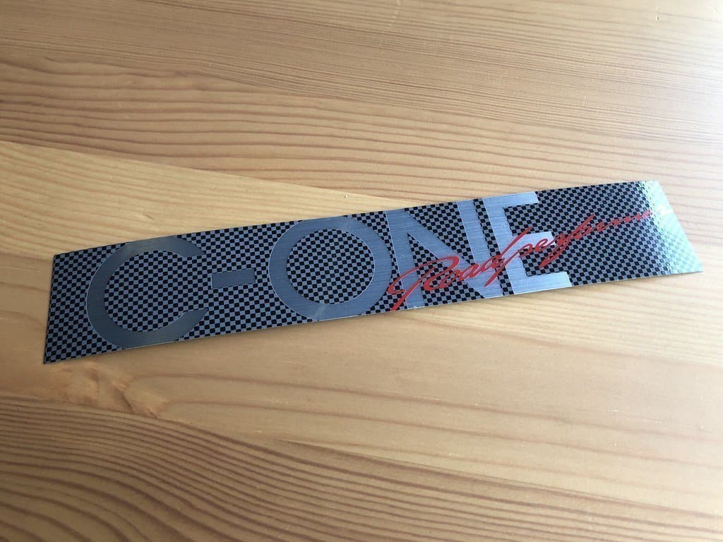 C-ONE Team AP Silver Sticker (Carbon Look)