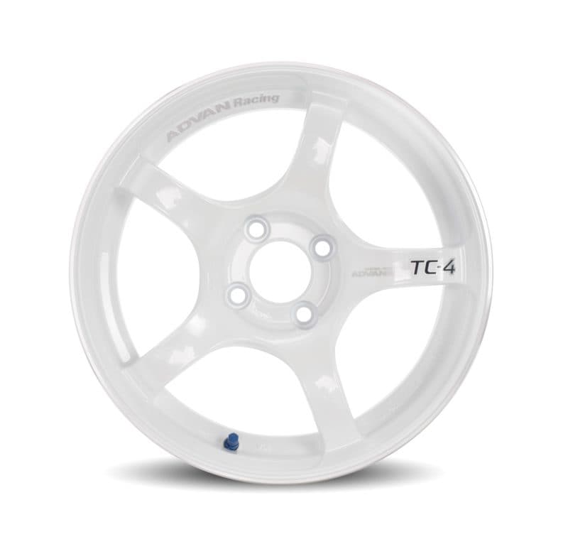 Advan TC4 18x8 +45 5-114.3 Racing White Wheel