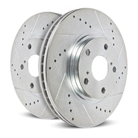 Power Stop 12+ Tesla Model S Rear Evolution Drilled & Slotted Rotors - Pair