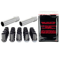 McGard SplineDrive Tuner 5 Lug Install Kit w/Locks & Tool (Cone) M12X1.25 - Black