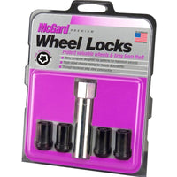 McGard Wheel Lock Nut Set - 4pk. (Tuner / Cone Seat) M12X1.25 - Black