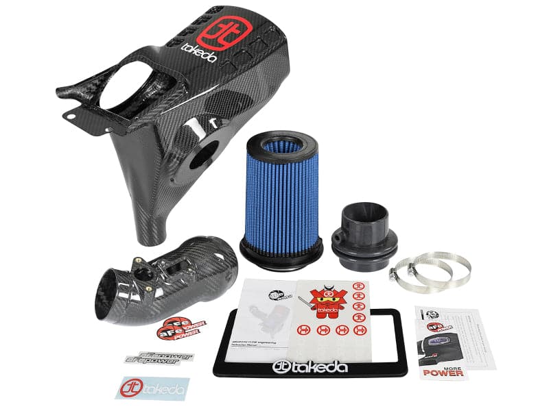 aFe Momentum Black Series Carbon Fiber CAIS w/Pro 5R Filter 17-18 Honda Civic Type R I4-2.0L (t)