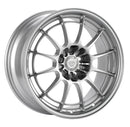 Enkei NT03+M 18x10 5x120 25mm Offset 72.6mm Bore Silver Wheel (3658101225SP)