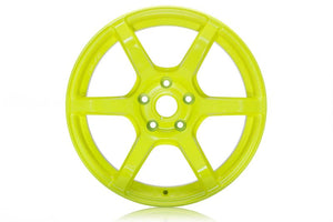 Gram Lights 57C6 17x9 +40 5-100 Luminous Yellow Wheel