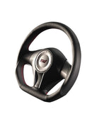 DAMD D-Shaped Red Stitch Steering Wheel - Older Generation Subaru