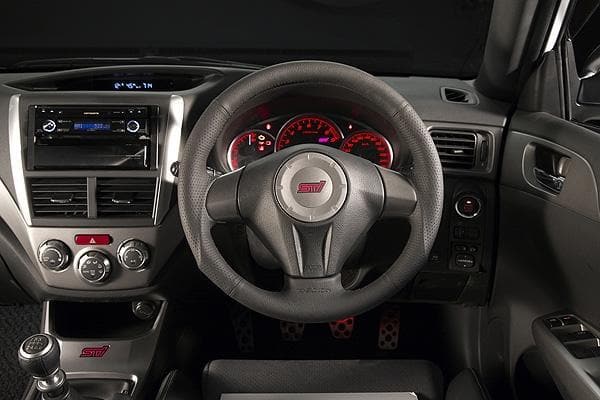 DAMD O-Shaped Black Stitch Steering Wheel - Subaru WRX STI Legacy Forester