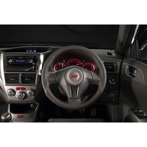 DAMD O-Shaped Red Stitch Steering Wheel - Subaru WRX STI Legacy Forester