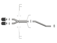 aFe Takeda Sistema de escape con eje trasero 304SS de 2,5 pulgadas 17-19 Honda Civic Type R L4-2.0L (t)