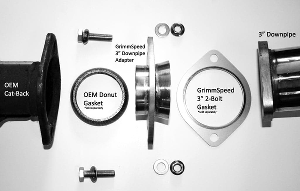 GrimmSpeed 3in Subaru Downpipe Exhaust Adapter
