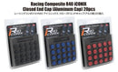 Project Kics 14x1.25 R40 Iconix Aluminum Cap Set - Red (20 Pcs) (WCIA5R)