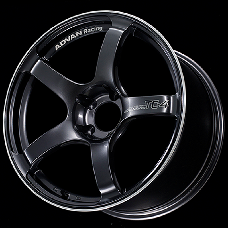Advan TC4 18x9.5 +45 5-114.3 Racing Gunmetallic y rueda de aro