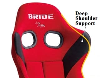 Cubo de FRP reclinable con asiento GIAS III rojo Bride