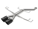 aFe Takeda Sistema de escape con eje trasero 304SS de 2.5 pulgadas 17-19 Honda Civic Type R L4-2.0L (t) - Punta negra