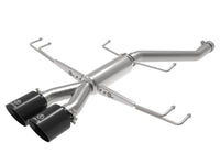 aFe Takeda Sistema de escape con eje trasero 304SS de 2.5 pulgadas 17-19 Honda Civic Type R L4-2.0L (t) - Punta negra