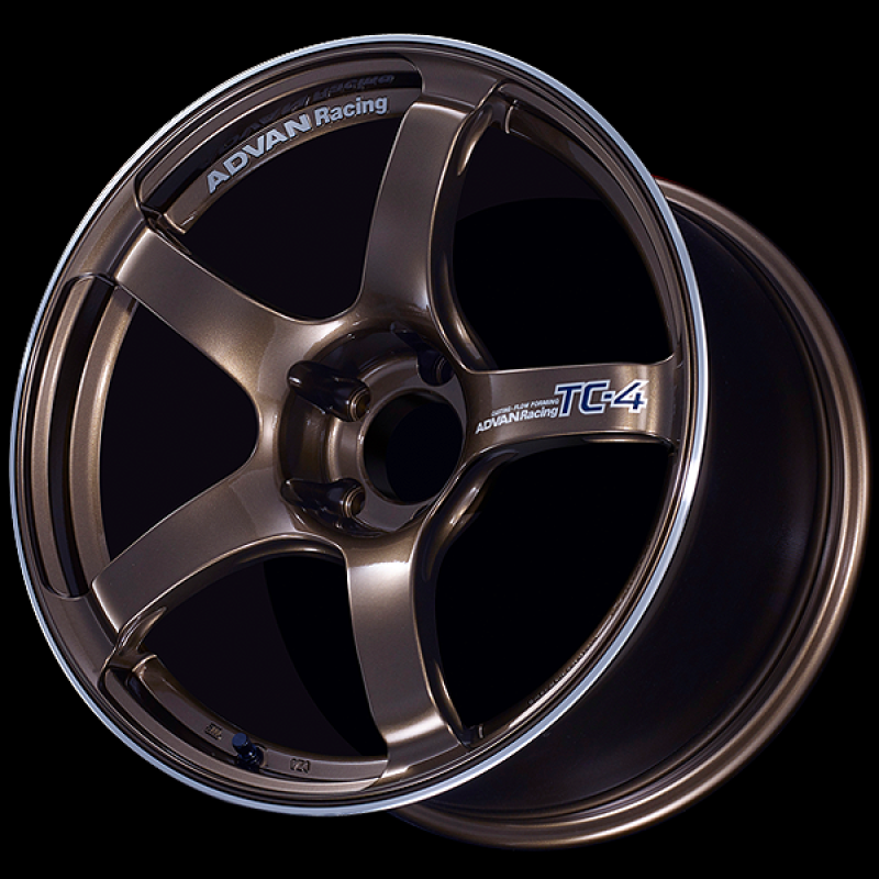 Advan TC4 18x8.5 +45 5-100 Racing Umber Bronze & Ring Wheel