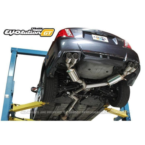 GReddy EVOlution GT Cat-Back Exhaust - 11-14 Subaru Impreza WRX