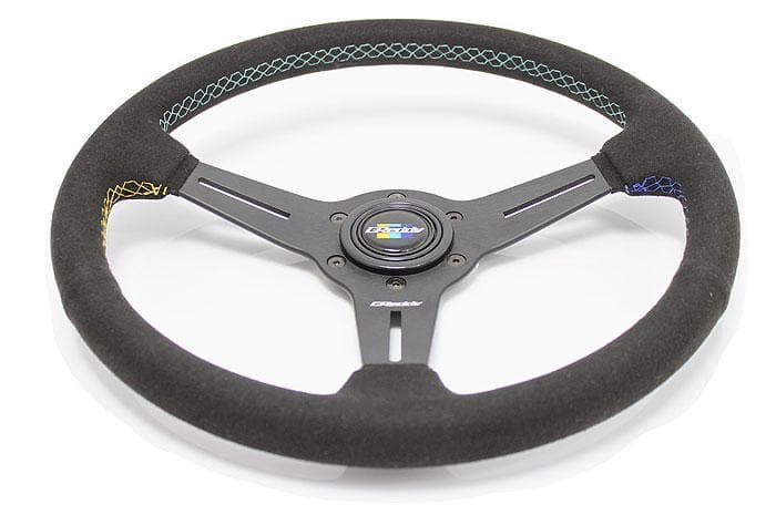 GReddy GPP 3 Spoke 340mm Black Suede Steering Wheel