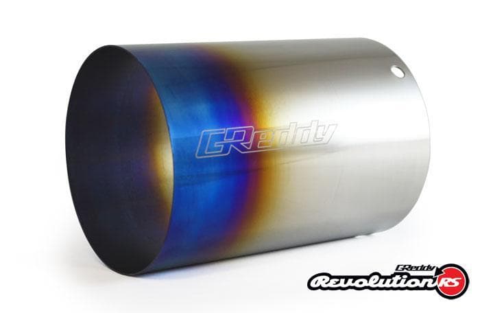 GReddy Universal Burnt Titanium Muffler Tip - 115mm Diameter 170mm Length