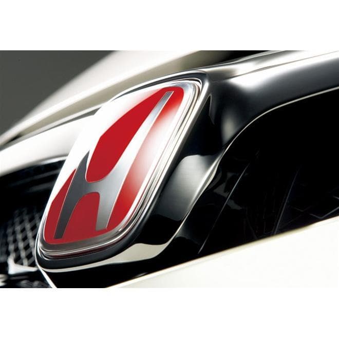 Honda Japan FD2, GE8, ZF1 CTR Front Red "H" Emblem (Civic, Fit, CR-Z)