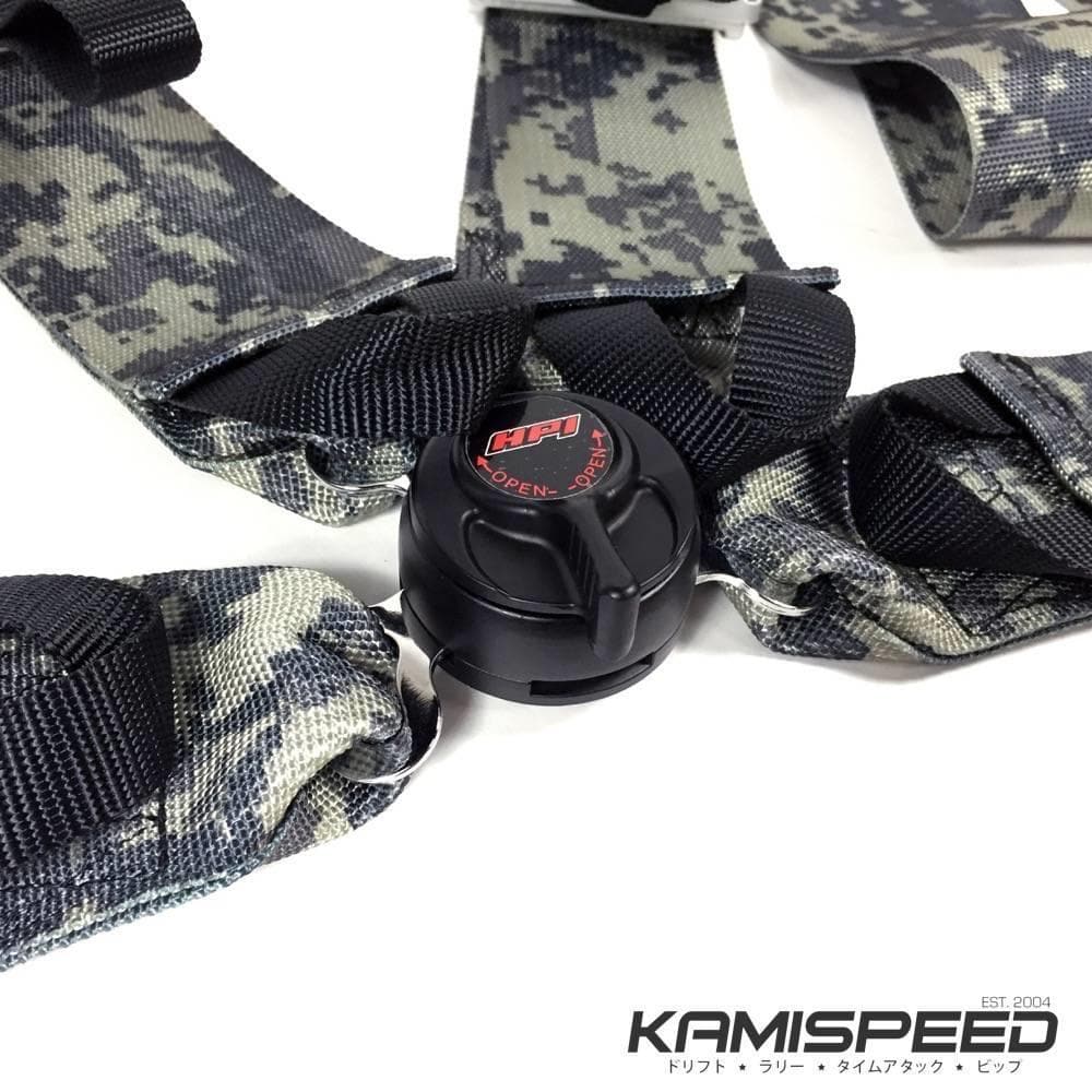 HPI 4-Point FIA-Approved Sand Camouflage Racing Safety Harness