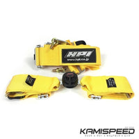 HPI 4-Point FIA-Approved Yellow Racing Safety Harness