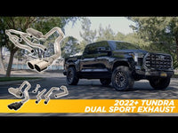 Gibson 2022 Toyota Tundra 3.5L-T V6 5.5ft bed 2.5in Cat-Back Dual Sport Exhaust - Black Elite (67104B)
