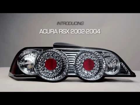 Spyder Acura RSX 02-04 LED Tail Lights Red Clear ALT-YD-ARSX02-LED-RC (spy5000385)