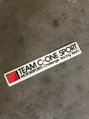 Calcomanía del equipo C-ONE
