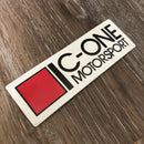 C-One Small White Silhouette Decal