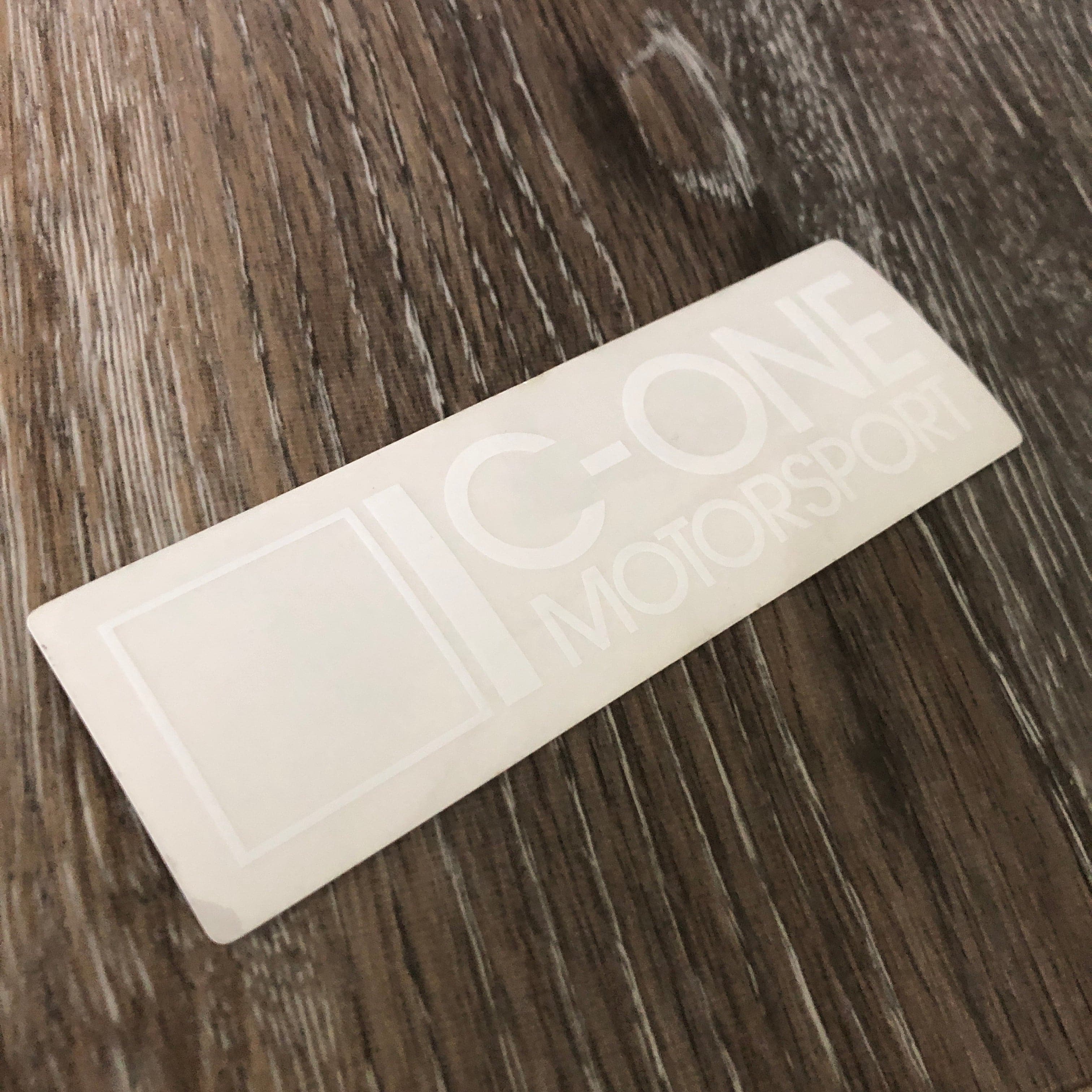 C-One Small White Decal